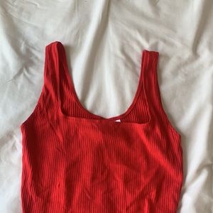 H&M Divided Red Bodysuit